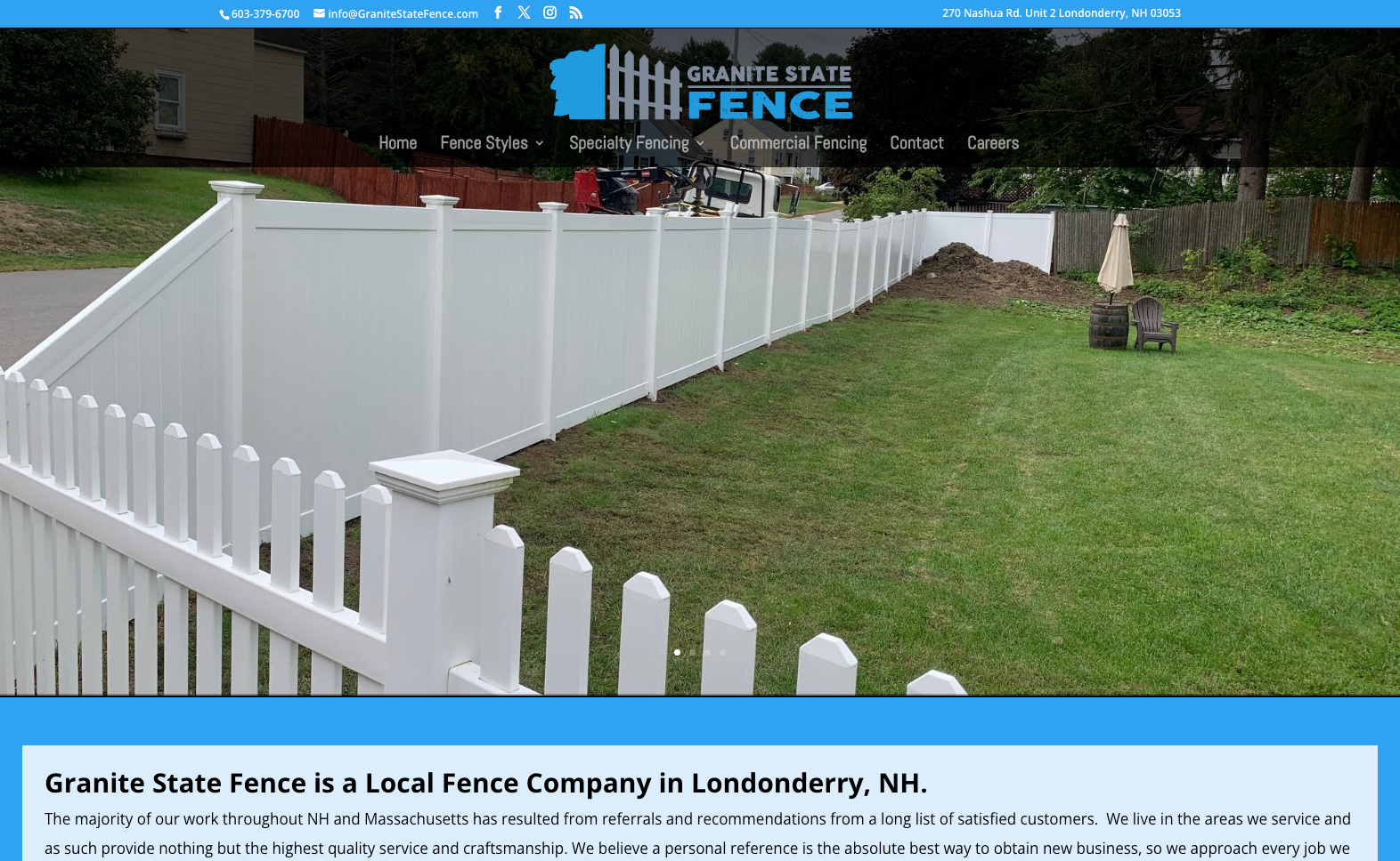 Granite State Fence in Londonderry, NH
